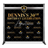 Aperturee - Aperturee Step And Repeat Vip Custom Name 30th Birthday Backdrop